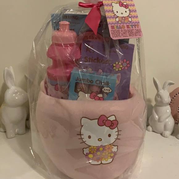 Hello Kitty Holiday Hello Kitty Easter Plush Gift Plush Basket